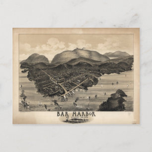 Carte Postale Bar Harbour, Maine en 1886