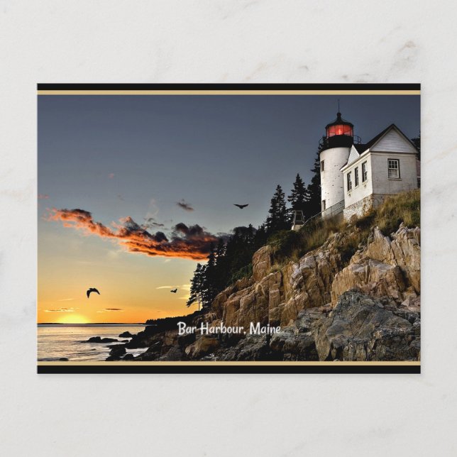 Carte Postale Bar Harbour, Maine Photo pittoresque (Devant)