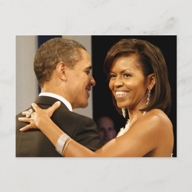 Carte Postale Barack et Michele Obama (Devant)