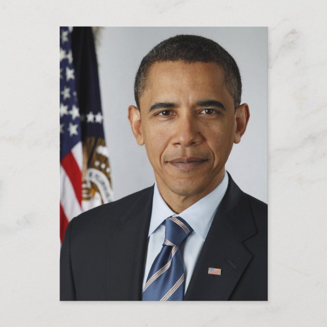 Carte Postale BARACK OBAMA 44ème Président des Etats-Unis (Devant)