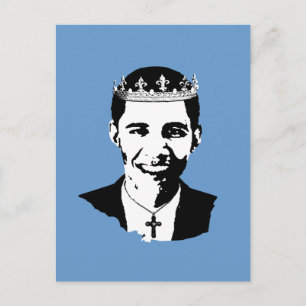 Carte Postale Barack Obama Couronne et Croix