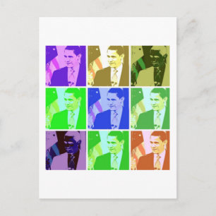 Carte Postale Barack Obama Pop Art