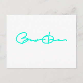 Carte Postale Barack Obama Signature Series (bleu clair)