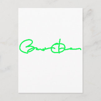 Carte Postale Barack Obama Signature Series (Vert)