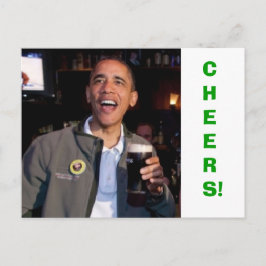 Carte Postale Barack Obama - Toast de la Saint Patrick
