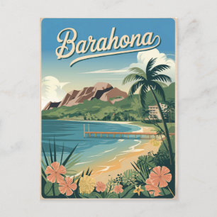 Carte Postale Barahona République Dominicaine Vintage