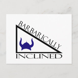 Carte Postale Barbariquement incliné
