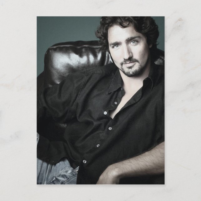 Carte Postale Barbe de moustache Hunky Justin 2006 (Devant)