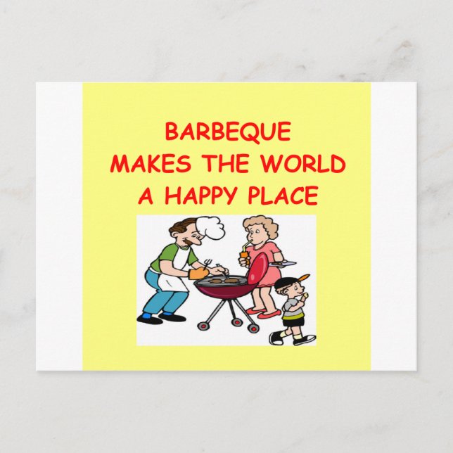 Carte Postale barbecue (Devant)
