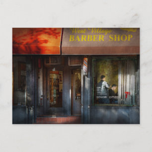 Carte Postale Barber - NY - West Village Barber Shop