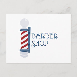 Carte Postale Barber Shop