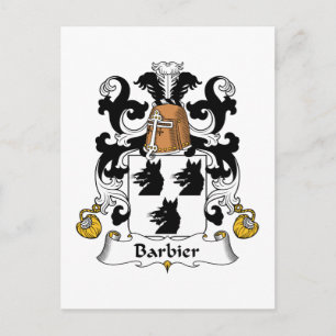 Carte Postale Barbier Family Crest