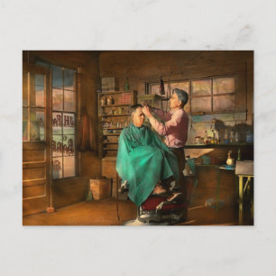 Carte Postale Barbier - JH Parham Barbier et notaire public 1941