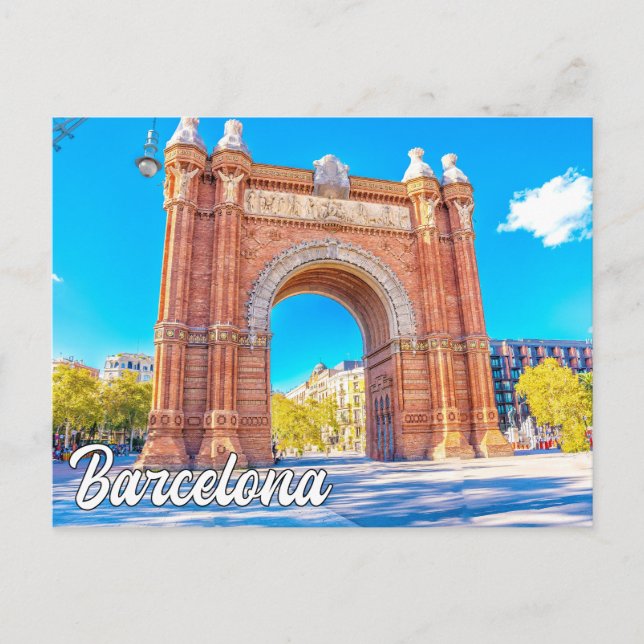 Carte Postale Barcelone, Espagne (Devant)
