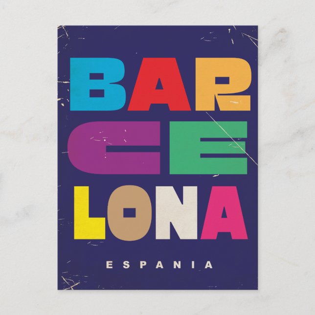 Carte Postale Barcelone Espagne (Devant)