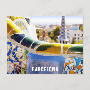 Carte Postale Barcelone Espagne Parc Guell Travel Photo
