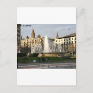 Carte Postale Barcelone—Plaza—Catalogne—[kan.k.JPG