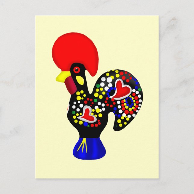 Carte Postale Barcelos Galo do Portugal por os portugueses (Devant)