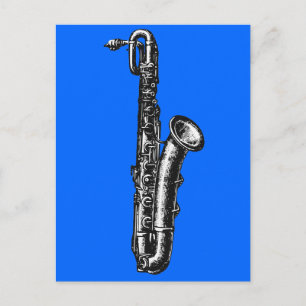 Carte Postale Baritone saxophone