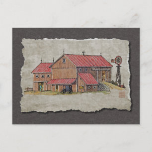 Carte Postale Barne Buggy & Windmill