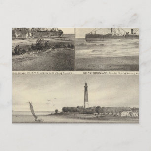 Carte Postale Barnegat Inlet Steamship Amérique