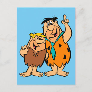 Carte Postale Barney Rubble et Fred Flintstone