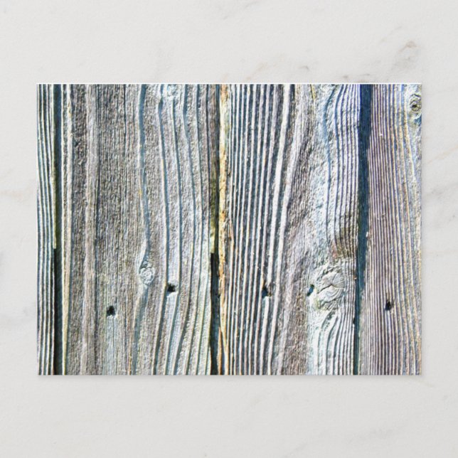 Carte Postale Barnwood bois grain écorce rustique (Devant)