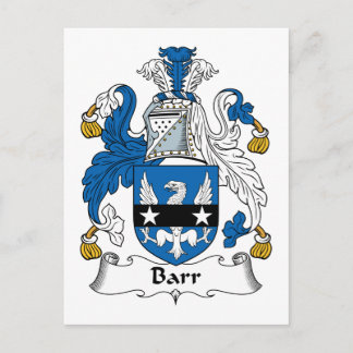 Carte Postale Barr Family Crest