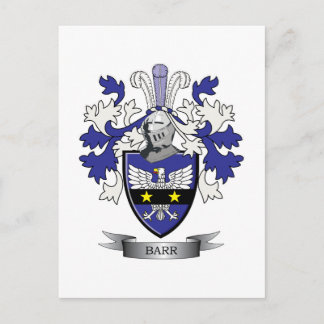 Carte Postale Barr Family Crest Armoiries