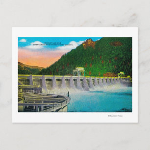 Carte Postale Barrage de Bonneville sur la rivière Columbia