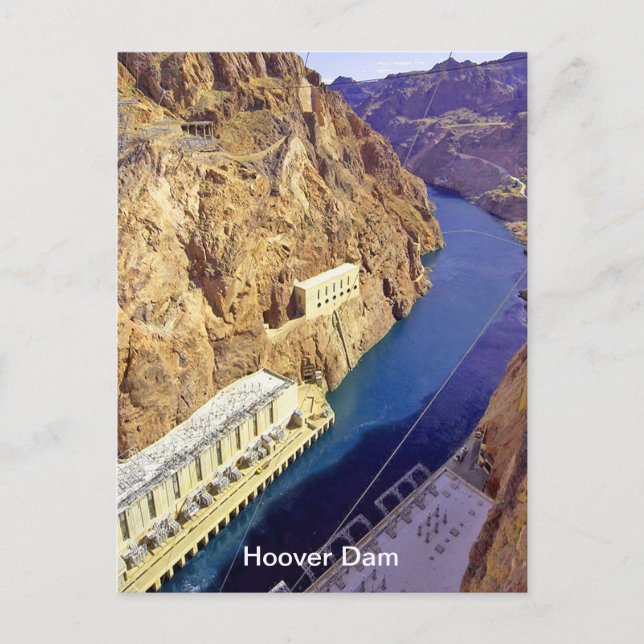 Carte Postale Barrage de Hoover, Nevada (Devant)