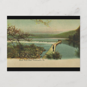 Carte Postale Barrage de Phoenixville PA Black Rock