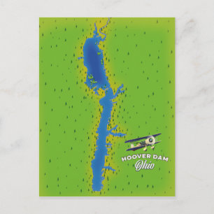 Carte Postale Barrage Hoover Cartographie de l'Ohio