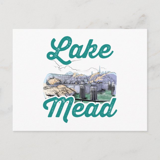 Carte Postale Barrage Hoover Lake Mead Souvenir (Devant)