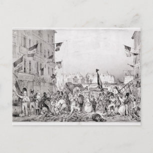 Carte Postale Barricade de la rue Dauphine