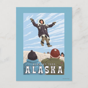 Carte Postale Barrow, Alaska Blanket Toss Vintage voyage