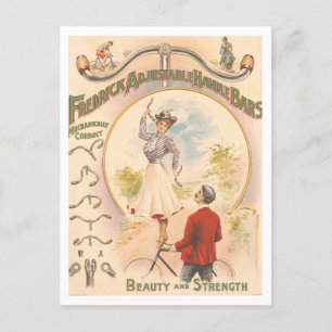 Carte Postale Bars à poignée de bicyclette de publicité vintage