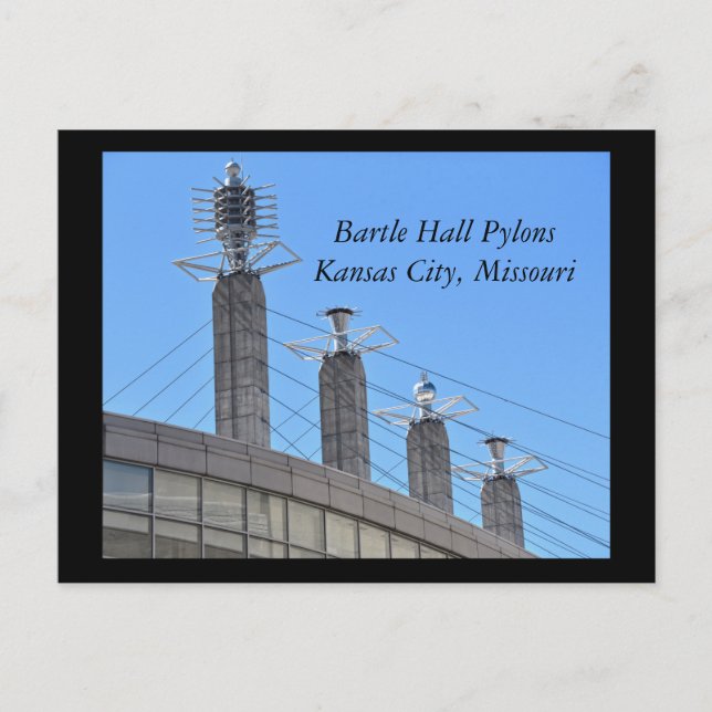 Carte Postale Bartle Hall Pylons, Kansas City, Missouri (Devant)