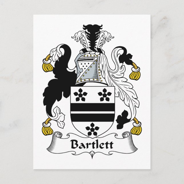 Carte Postale Bartlett Family Crest (Devant)