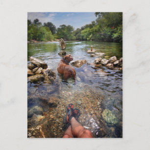 Carte Postale Barton Creek Chien Paparazzi - Austin Texas
