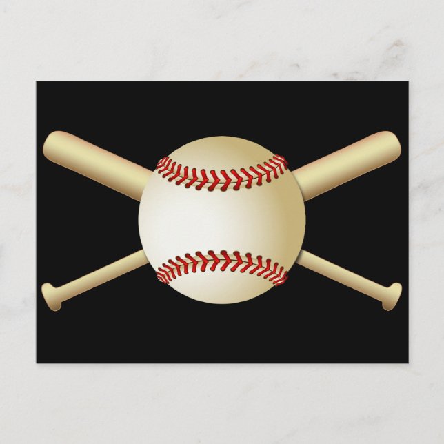CARTE POSTALE BASEBALL & BATS (Devant)