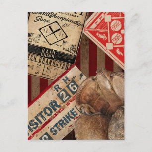 Carte Postale Baseball vintage