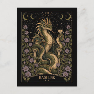 Carte Postale Basilic, Starlit Tarot Art