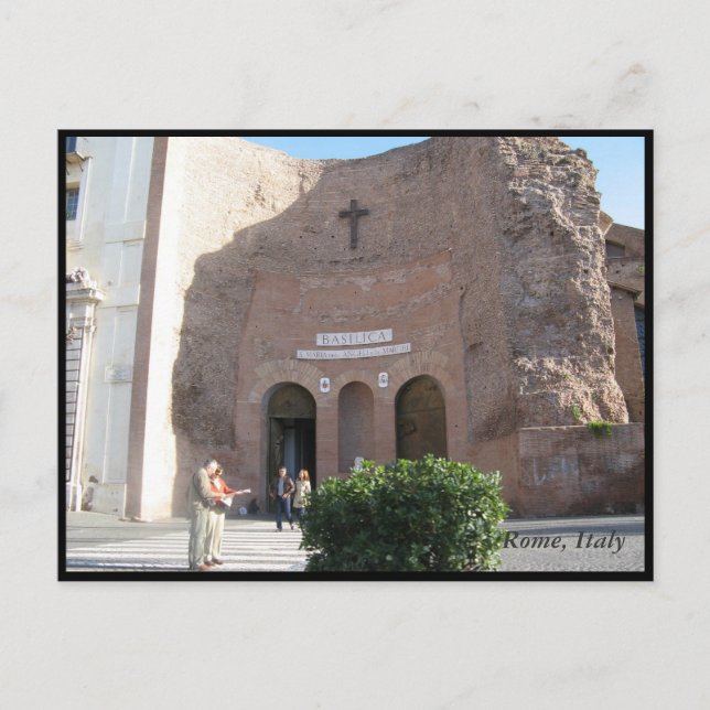 Carte Postale Basilique de Rome, Italie (Devant)