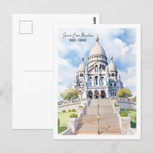 Carte Postale Basilique du Sacre Coeur Paris Lieu de voyage célè