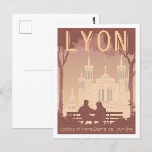 Carte Postale Basilique Notre Dame Lyon Lieu de voyage célèbre