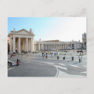 Carte Postale Basilique Saint-Pierre et colonnes dans la Cité du