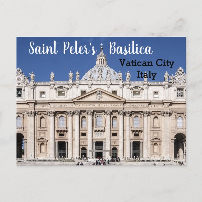 Carte Postale Basilique Saint-Pierre Vatican Italie (Devant)