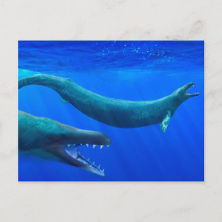 Carte postale Basilosaurus (baleine préhistorique)