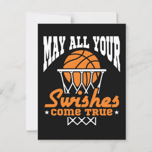 Carte Postale Basket-ball amusant Que tous vos Swish deviennent 